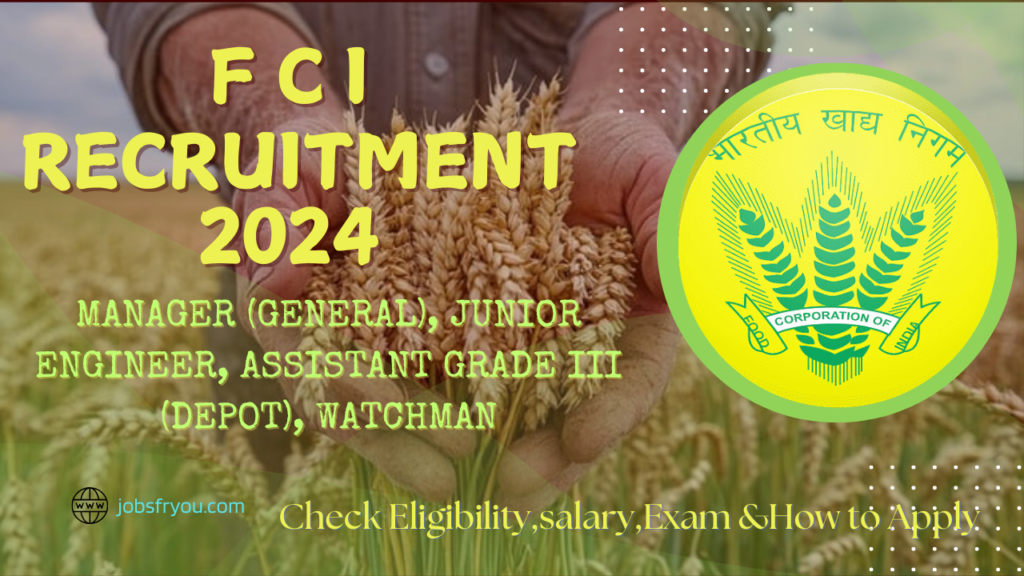 FCI Recruitment 2024